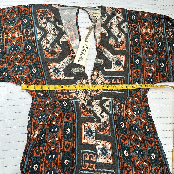 Cleobella Romper One Piece Aztec  Medium NWT Short Indie Hippie Boho - Picture 7 of 16